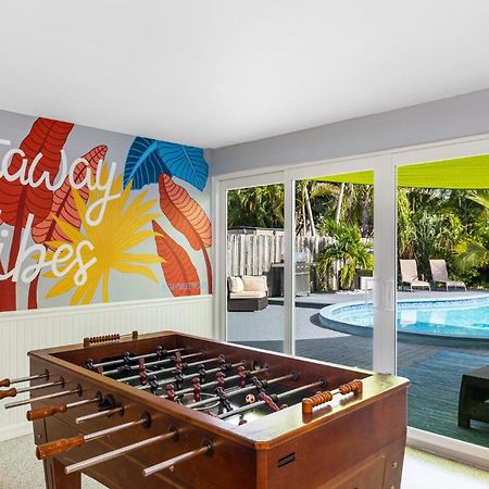 Trendy 3-Bedroom Villa With Saltwater Pool And Yard Fort Lauderdale Ngoại thất bức ảnh