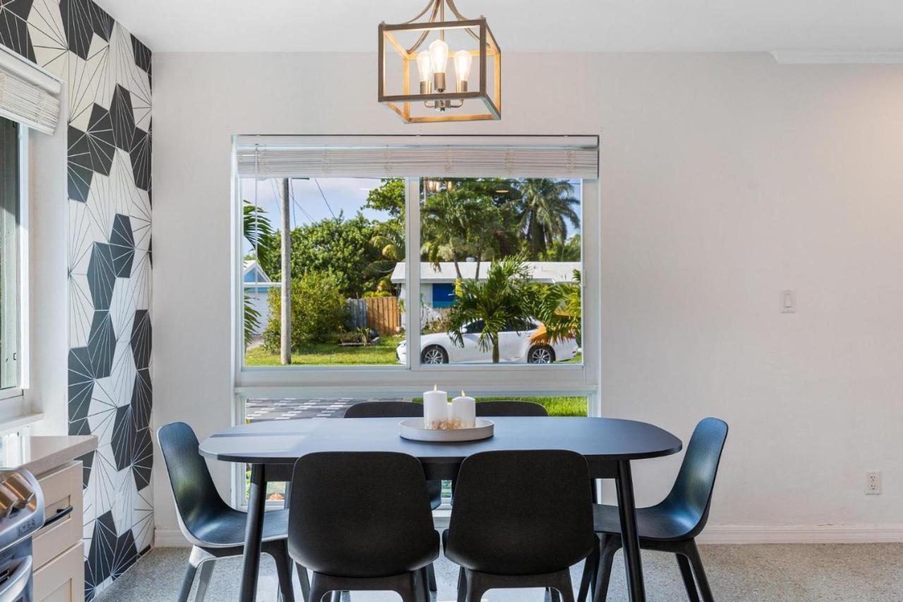Trendy 3-Bedroom Villa With Saltwater Pool And Yard Fort Lauderdale Ngoại thất bức ảnh