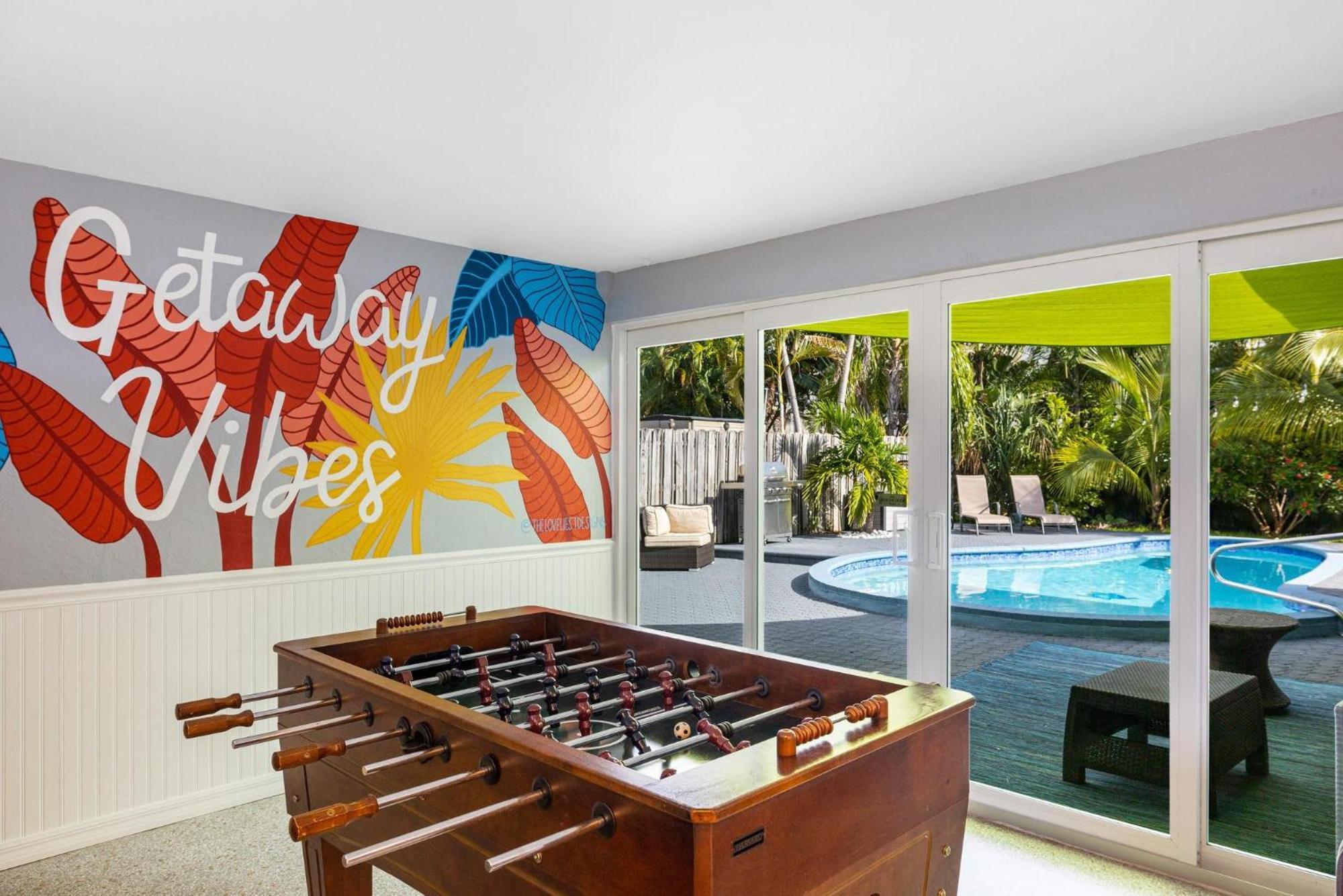 Trendy 3-Bedroom Villa With Saltwater Pool And Yard Fort Lauderdale Ngoại thất bức ảnh